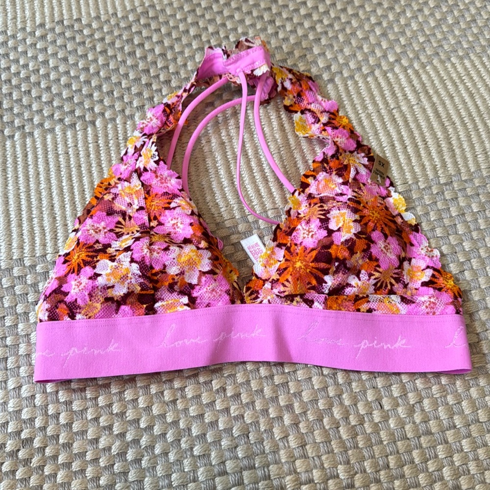 Pink Lace Bralette